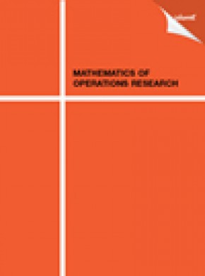 Mathematics Of Operations Research杂志