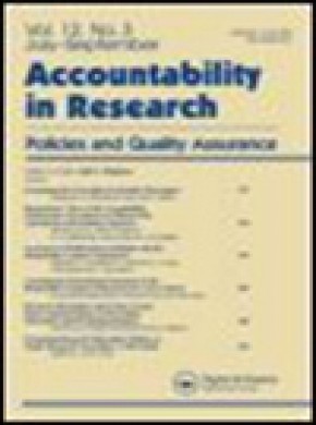 Accountability In Research-policies And Quality Assurance杂志