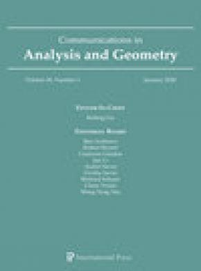 Communications In Analysis And Geometry杂志