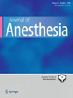 Journal Of Anesthesia杂志